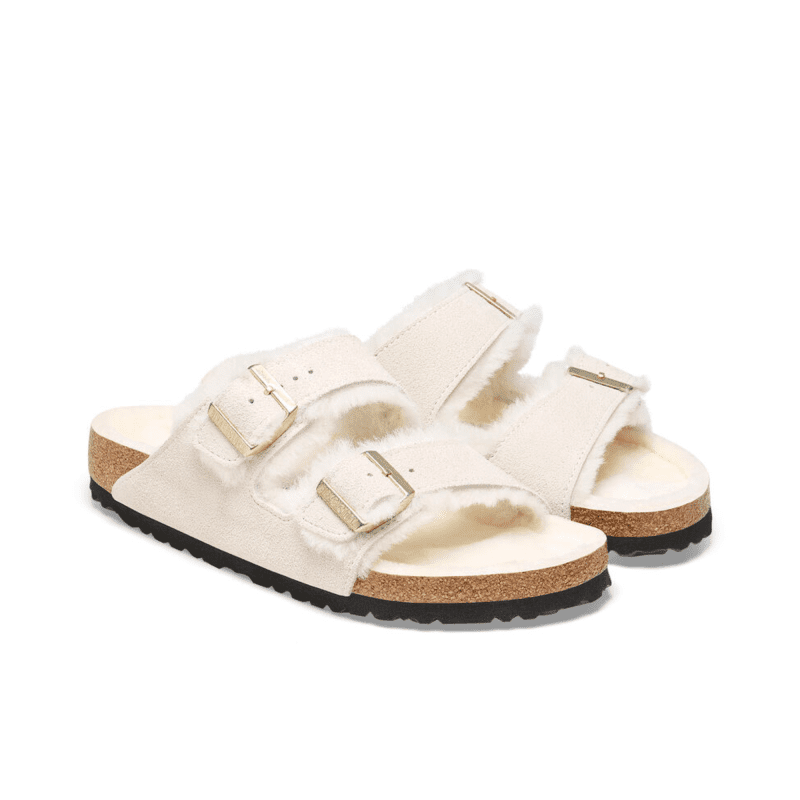 BIRKENSTOCKARIZONASHEARLINGANTIQUEWHITEW 1